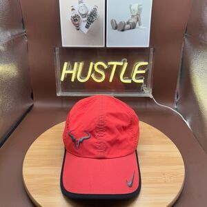 Men's Rafa Nadal Bull FEATHERLIGHT Tennis Hat-Orange Adjustable